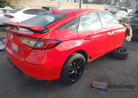 2024 Honda Civic Sport из США, поврежденный, VIN 19XFL2H81RE016123